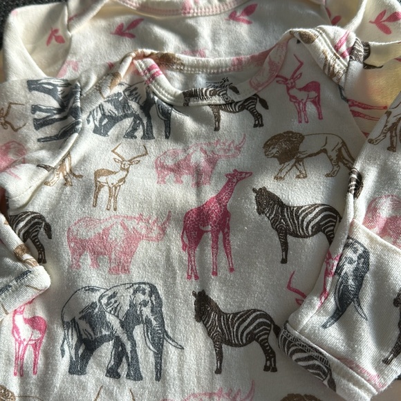 Touched by Nature, Set of 5 long-sleeve onesies, 100% organic cotton, 0-3 months - Picture 5 of 8